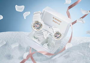 G-SHOCK&BABY-Gクリスマス限定ペアウオッチ、99本のバラで「永遠
