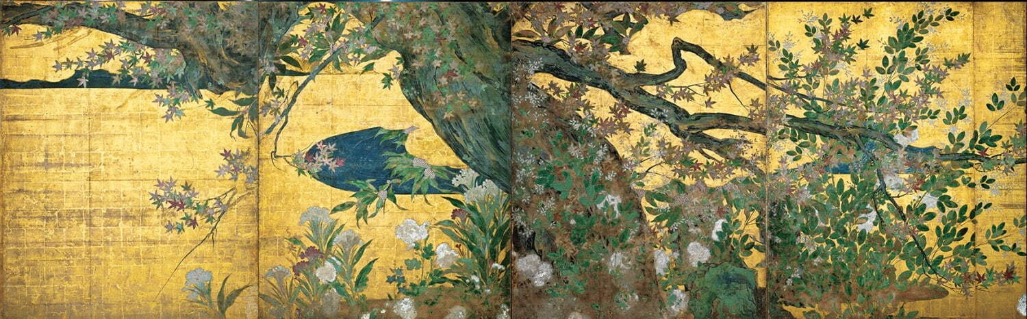 国宝 長谷川等伯筆 《楓図》 桃山時代 京都・智積院蔵