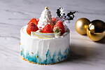 アニヴェルセルの24年クリスマスケーキ、“ドレス風”ツリー×青グラデーションのショートなど｜写真1