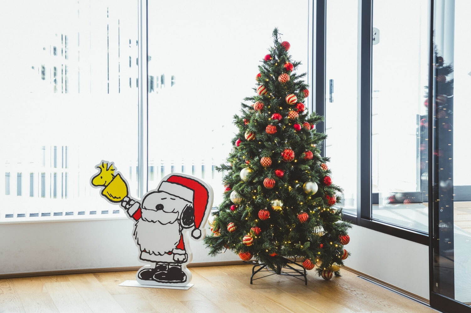 クリスマス限定！スヌーピーミュージアムのスノードームワーク