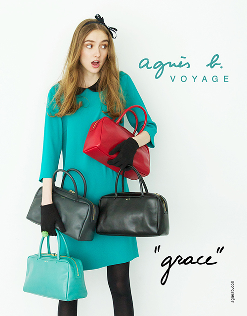 【良品　2way】agnes b. VOYAGE　ミニボストン　アニエスべー