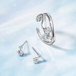 カナル 4℃冬限定ジュエリー、オーロラのように輝くチェーンブレスレット＆雪景色のパールピアス｜写真3