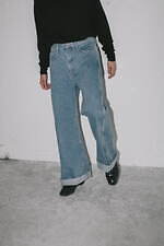 パンのレショップ限定ロールアップデニム、“淡いアイスウォッシュ”のメンズワイドジーンズ｜写真2