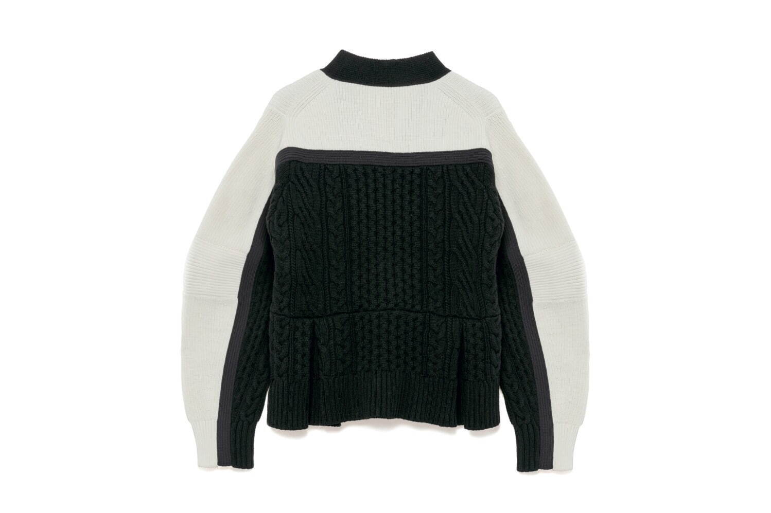 人気】sacai ライダース ニット ブルゾン 変形 ウール 18AW メンズ