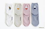 ミッフィー×靴下屋が再コラボ、“ミッフィー＆メラニー”総柄ソックスや花モチーフをくすみカラーで｜写真2