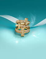 ティファニー24年クリスマス、“パドロック”着想のゴールドバングルにパヴェ ダイヤモンド｜写真3