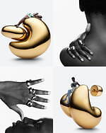 マリア ブラック新作ジュエリー、ノルウェー・オスロの“雪景色”着想ボリュームピアス＆リング｜写真2