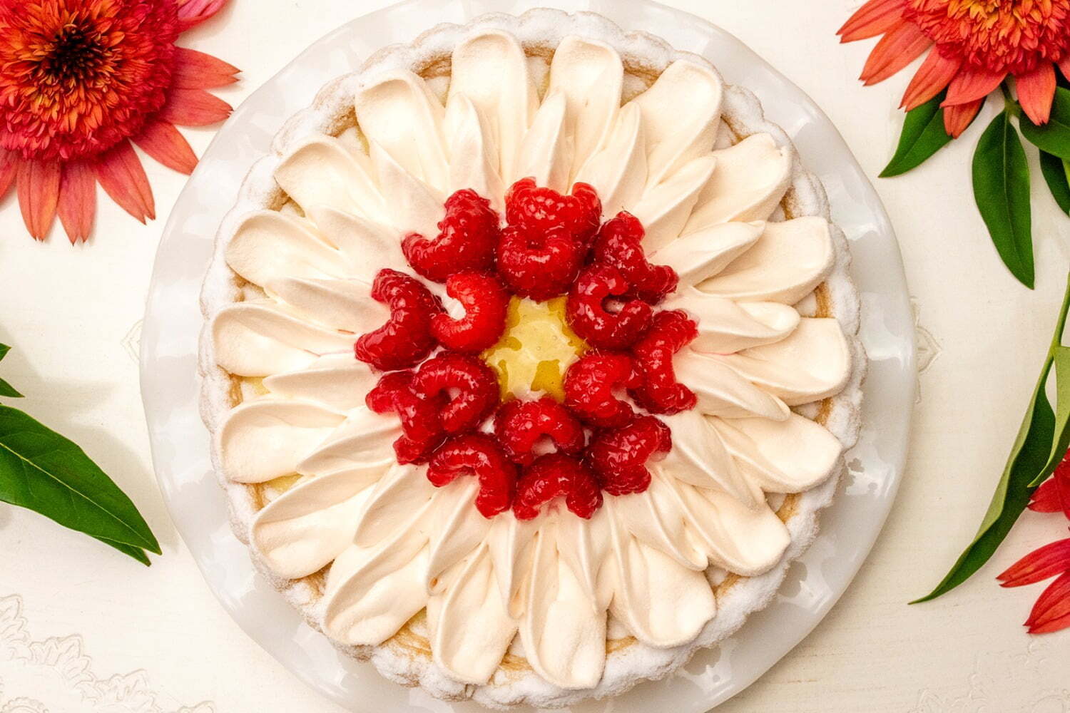 キル フェ ボン“ガーベラの花”着想の新作タルト、ビターなチョコレート×レモンのWクリーム