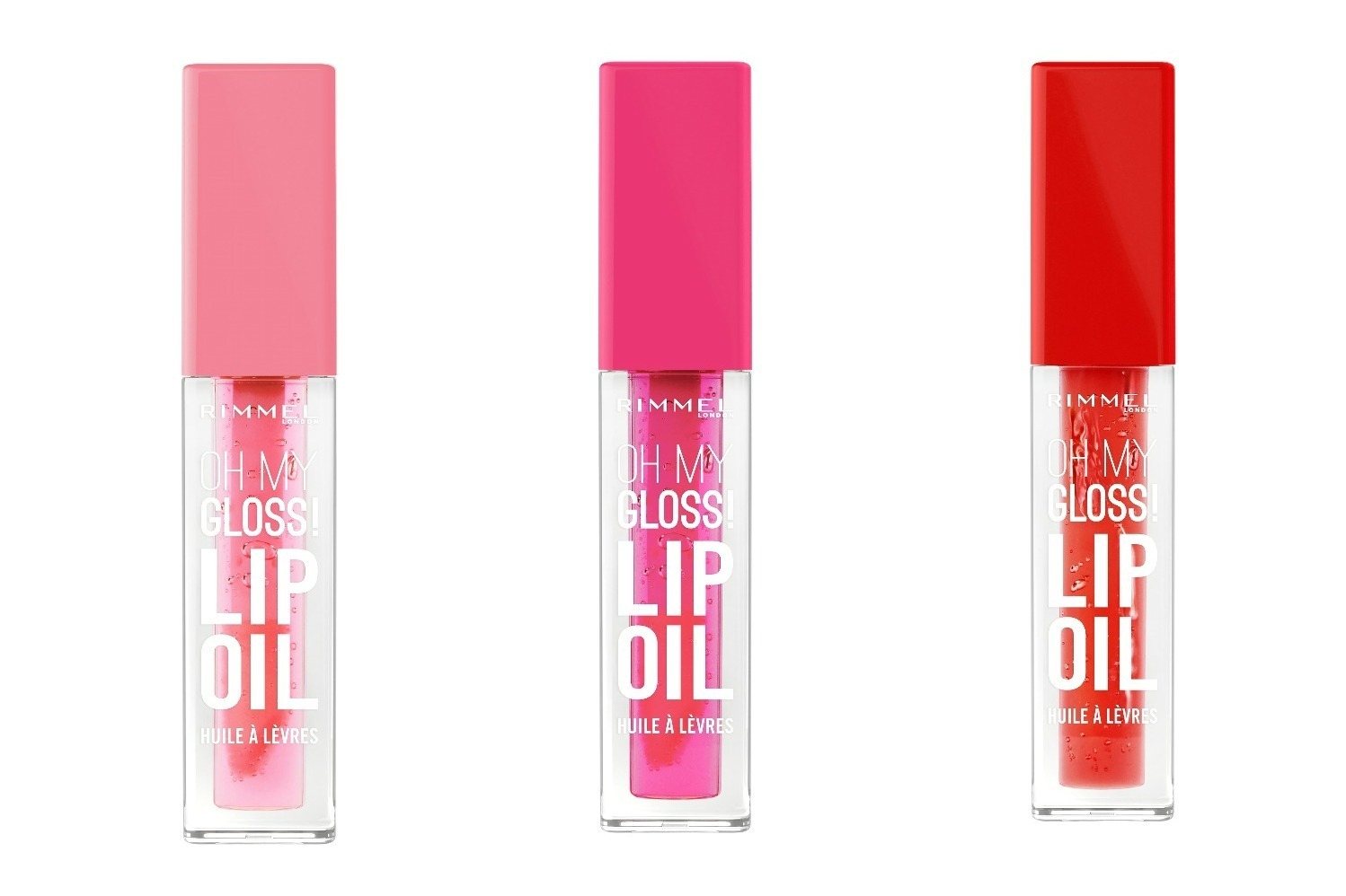 リップオイル｜リンメル24年冬コスメ、グロス級“ぷるん唇”に導く「オーマイグロス リップオイル」フルーツ香る3色
