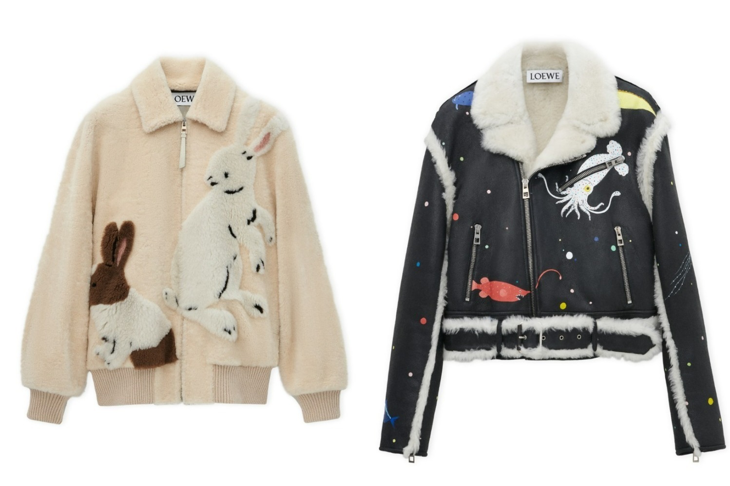 ロエベ LOEWE うさぎ ラビット ムートン チャーム