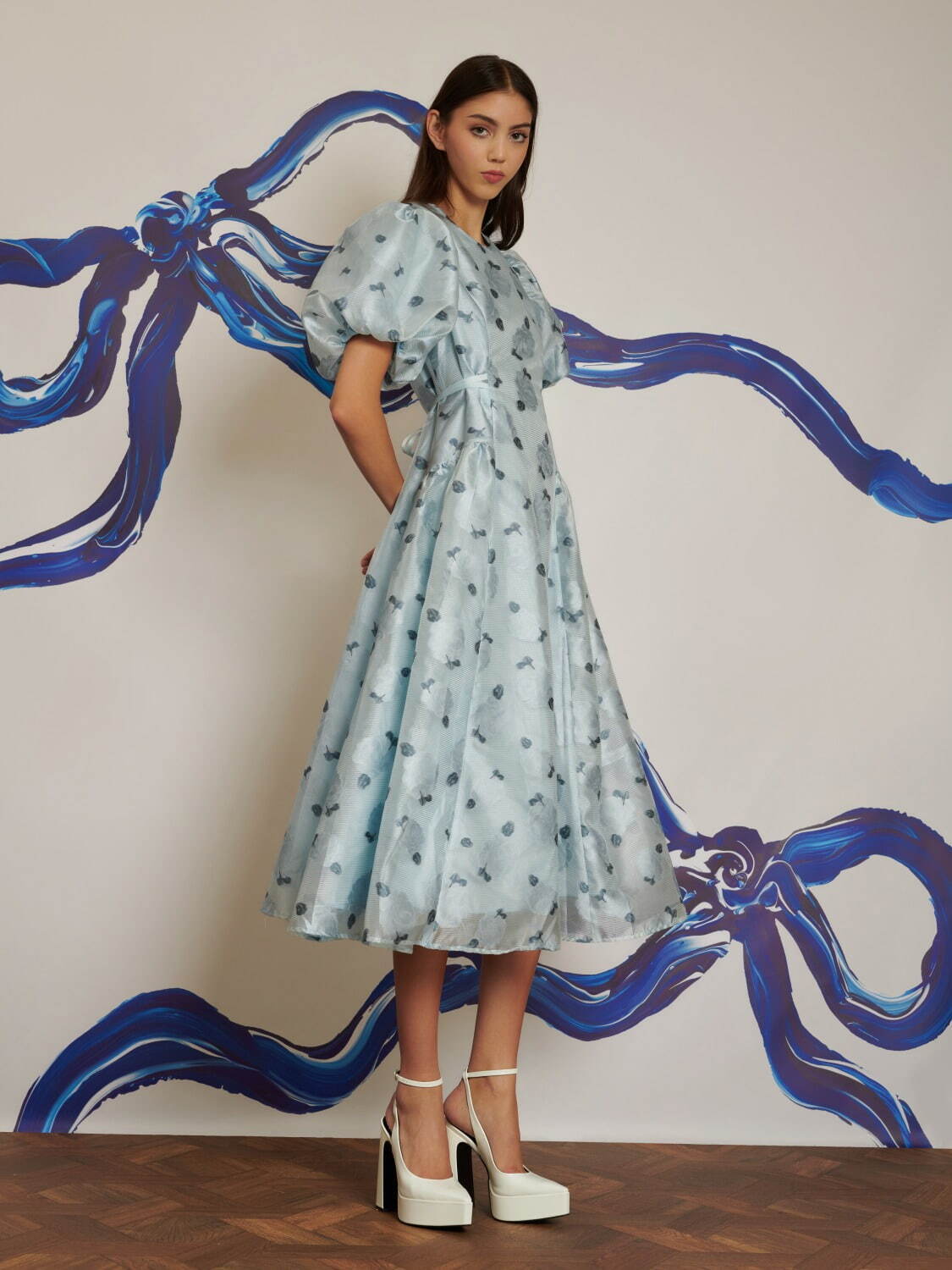 完売品】poppy sister jane リボン柄ワンピース あさぎーにょ