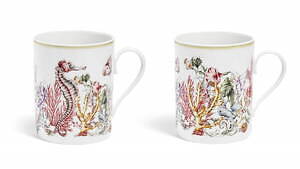 ディオール メゾン“海の世界”×リモージュ磁器のテーブルウェア、サンゴを描いたプレートやカップなど｜写真2