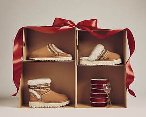 楽天市場】ugg サンダル レディース 好評 スリッパ ファー アグ