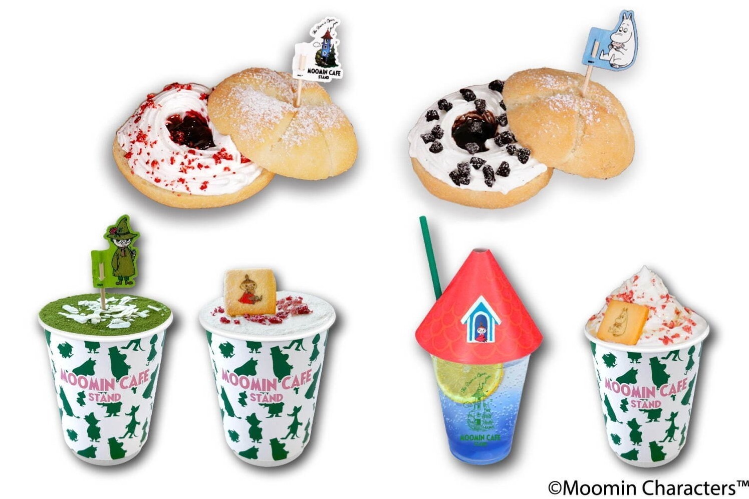 ムーミン｜「ムーミンカフェ スタンド」渋谷ミヤシタパークに限定オープン、キャラ着想スイーツや“雪降る”ドリンク