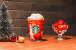 スターバックス(Starbucks Coffee) メリーベリー ストロベリー フラペチーノ｜写真4