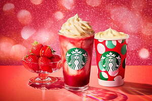 スターバックス(Starbucks Coffee) メリーベリー ストロベリー フラペチーノ｜写真7