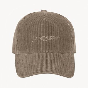 サンローラン、ロゴ刺繍のコーデュロイキャップや“ヒトデ＆YSL