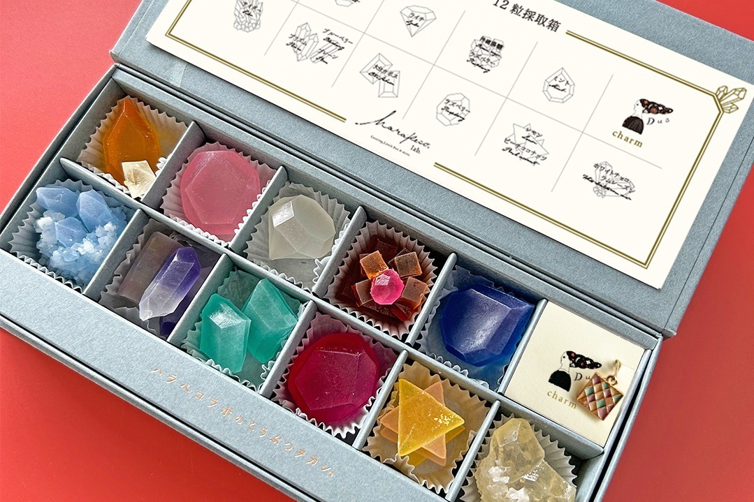 クリスマス｜“まるで鉱物”きらめく琥珀糖にクリスマス限定BOX、雪の結晶が透ける「宝石のカッサータ」も