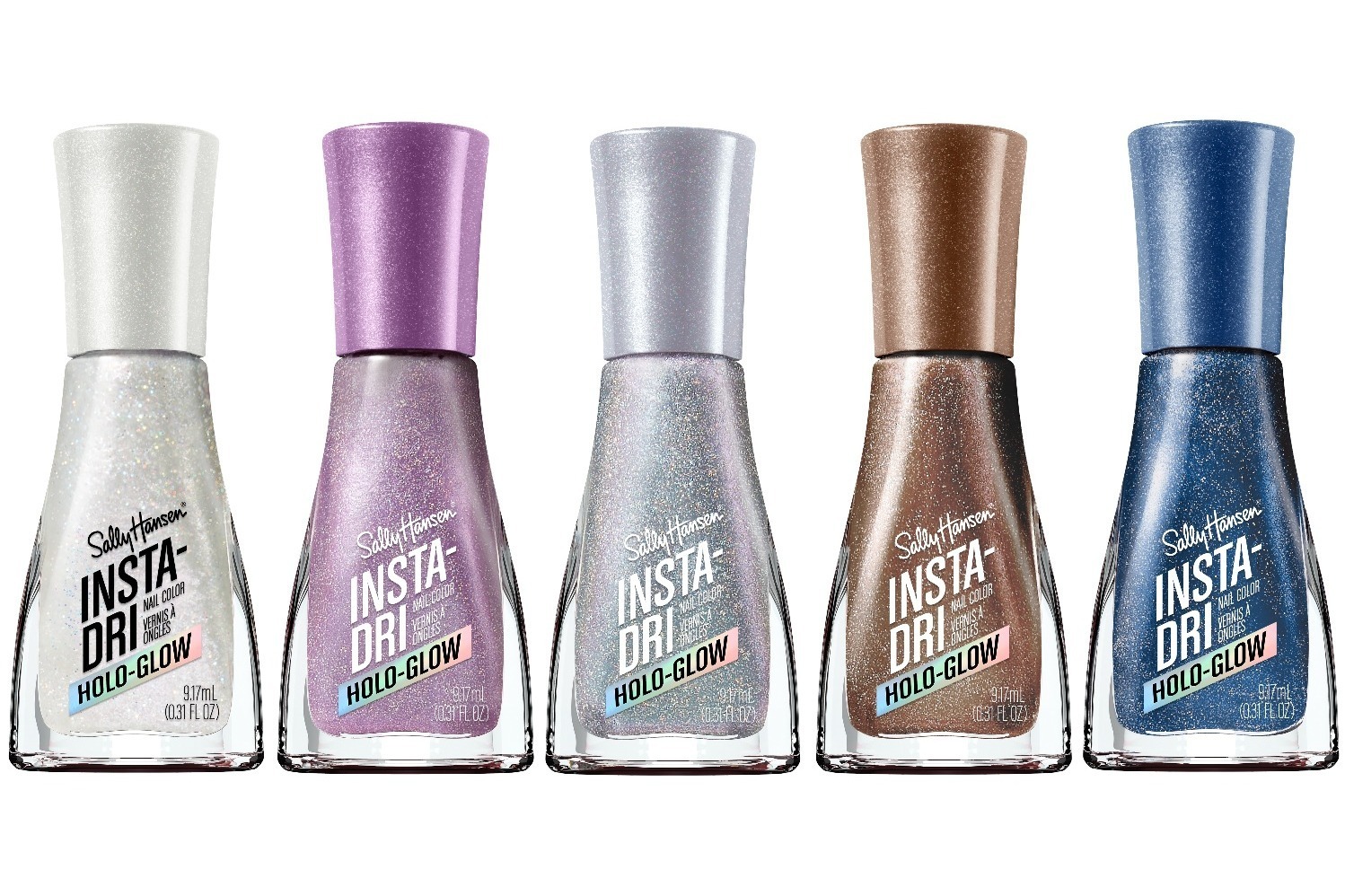 ネイル｜サリーハンセン24年クリスマスコスメ、ラメたっぷりホワイトや夜空ブルーのネイルカラー