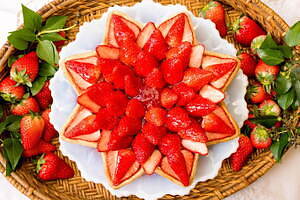 キル フェ ボンの冬限定タルト、“雪の結晶風クリーム”オレンジチョコレートやイチゴショート風｜写真29