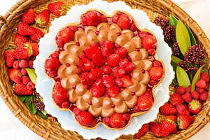 キル フェ ボンの冬限定タルト、“雪の結晶風クリーム”オレンジチョコレートやイチゴショート風｜写真26