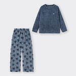 GUの24年クリスマスルームウェア、もこもこハート柄パジャマや耳付きフーディー｜写真2