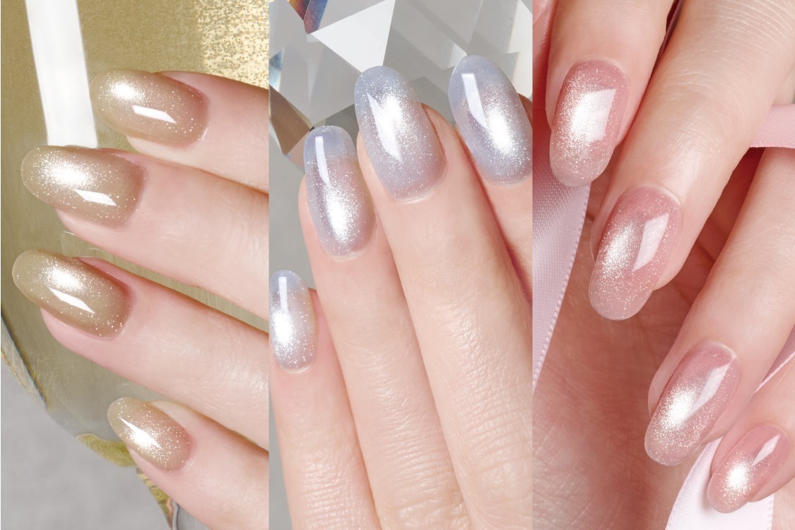 ネイル｜“宝石級”煌めくマグネットネイルの24年冬新色、シャンパンベージュ＆雪景色シルバーなどジェリズムから