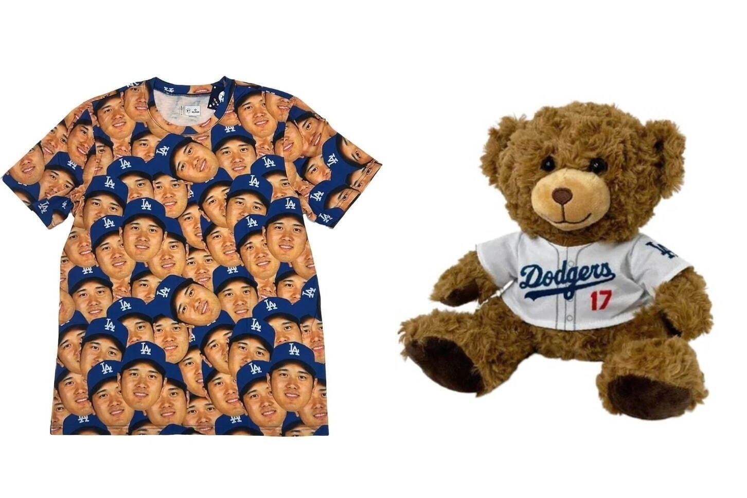 ユニフォーム(制服)｜大谷翔平の“顔”Tシャツ＆ドジャースユニ着たふわふわベアなどグッズ、日本橋高島屋に集結