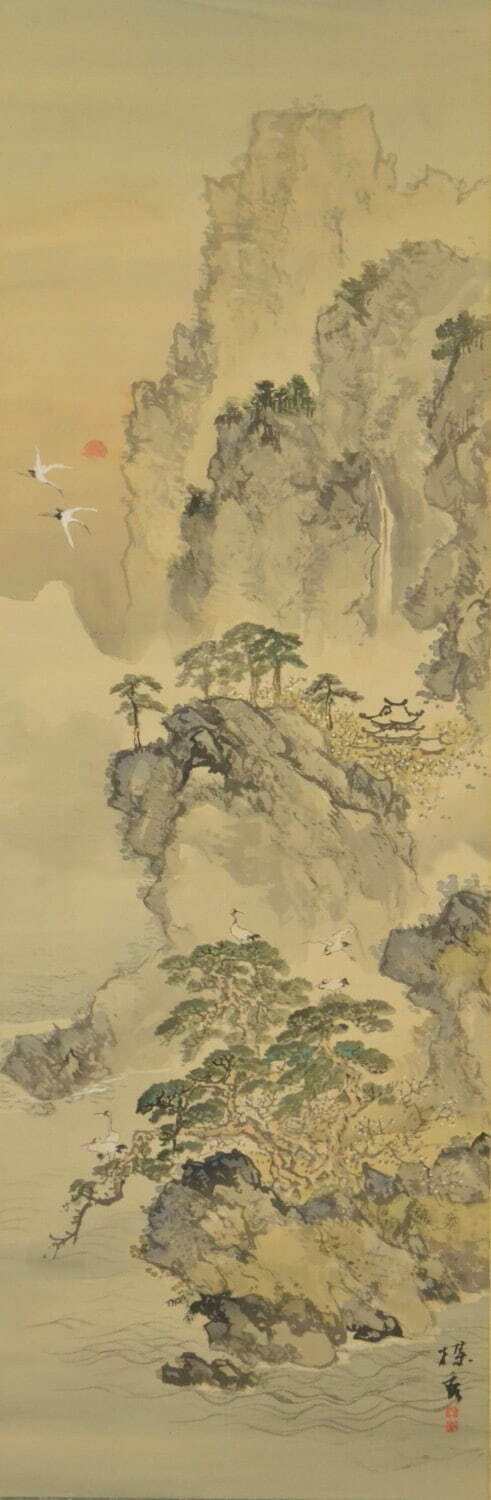 楳秀 《蓬莱図》