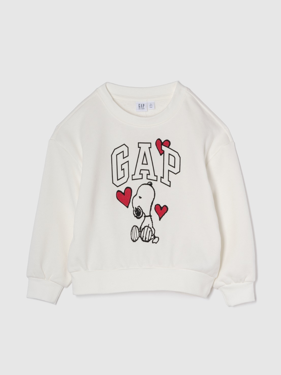 GAPの24年クリスマス、“G♡P”ロゴ×ハートの総柄スウェットや