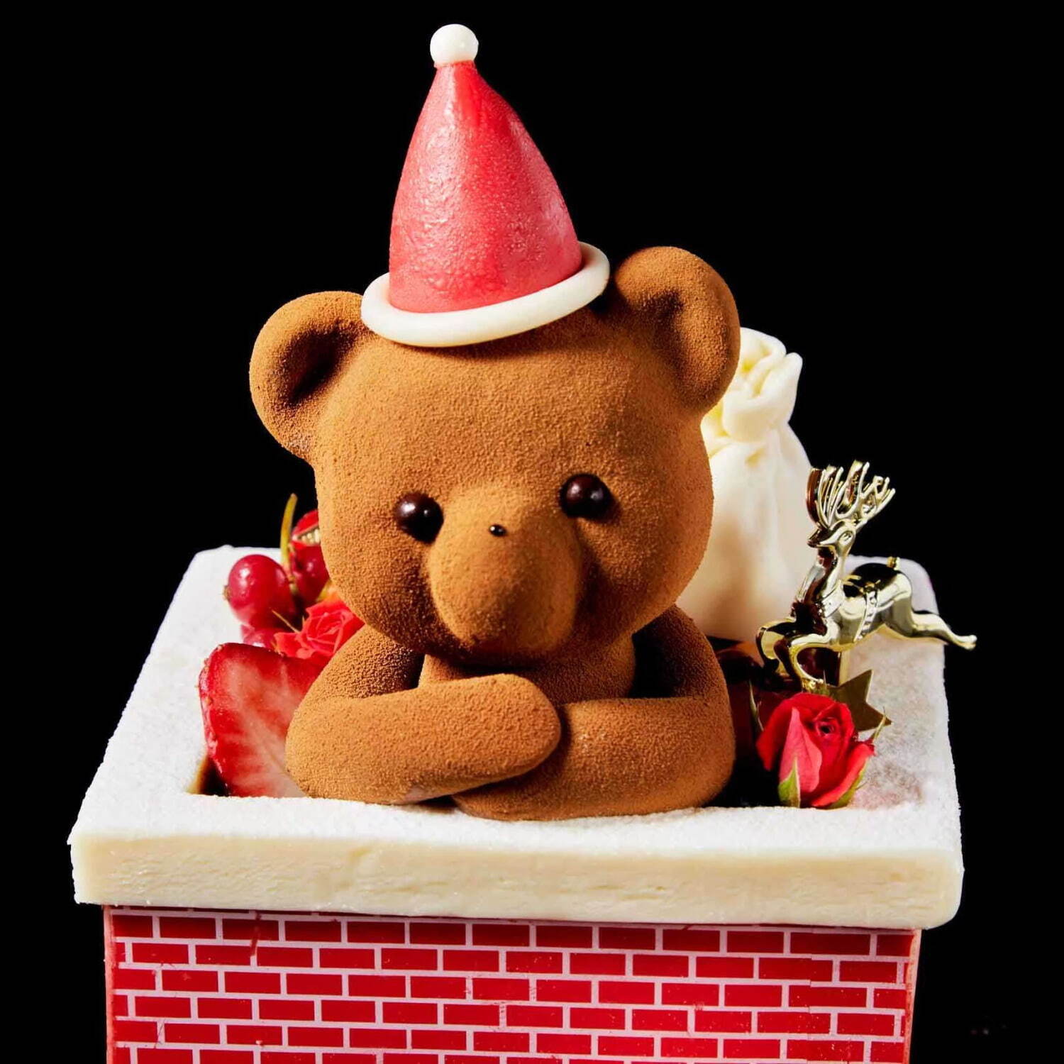 ルワンジュ東京の24年クリスマスケーキ、煙突から“クマ”が顔を出すケーキや雪だるまのチーズタルト｜写真5