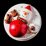 ルワンジュ東京の24年クリスマスケーキ、煙突から“クマ”が顔を出すケーキや雪だるまのチーズタルト｜写真16