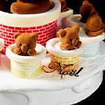 ルワンジュ東京の24年クリスマスケーキ、煙突から“クマ”が顔を出すケーキや雪だるまのチーズタルト｜写真2