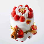 ルワンジュ東京の24年クリスマスケーキ、煙突から“クマ”が顔を出すケーキや雪だるまのチーズタルト｜写真20