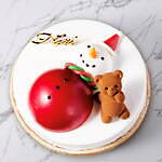 ルワンジュ東京の24年クリスマスケーキ、煙突から“クマ”が顔を出すケーキや雪だるまのチーズタルト｜写真3