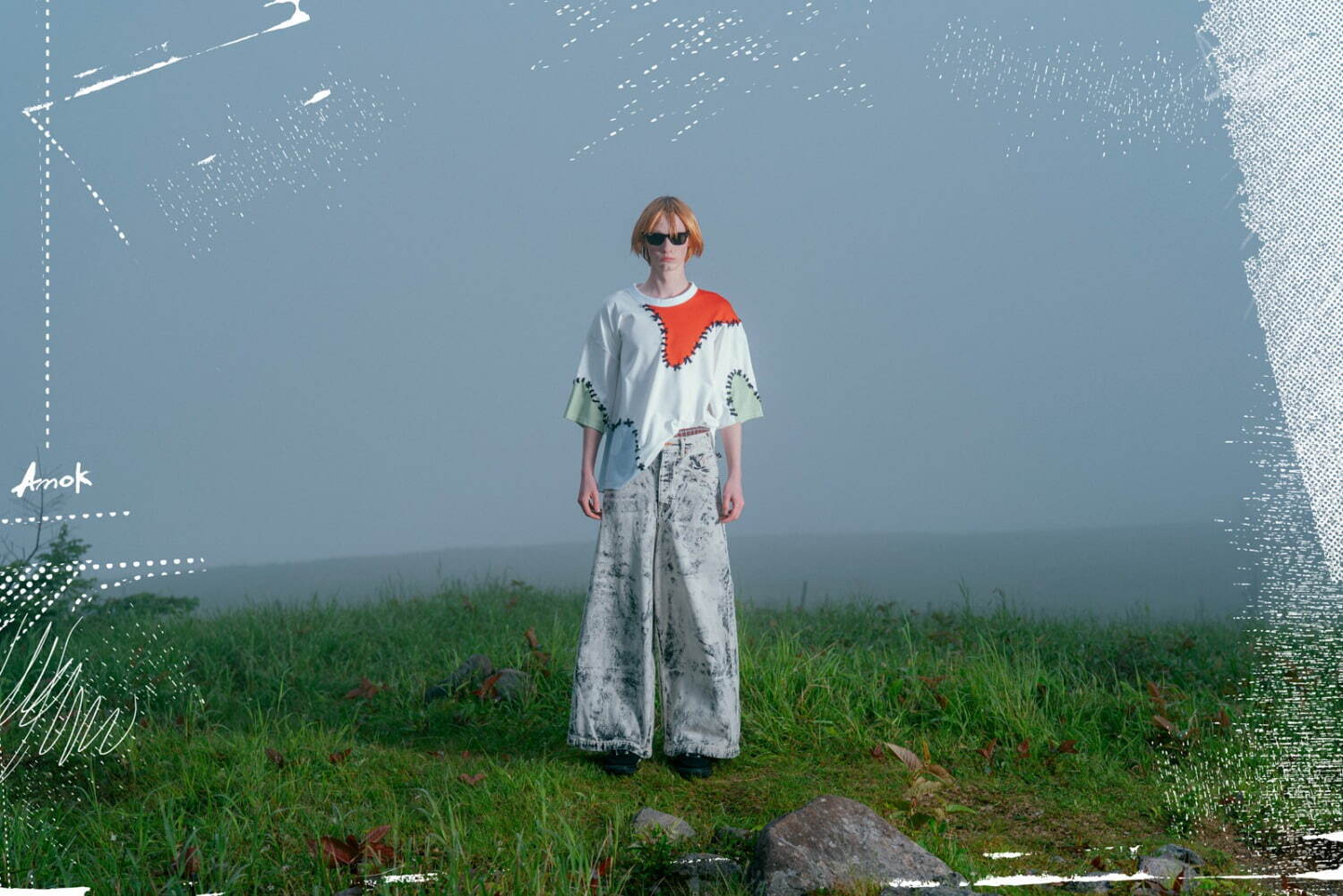 アモク 2024年春夏｜male デニムパンツ