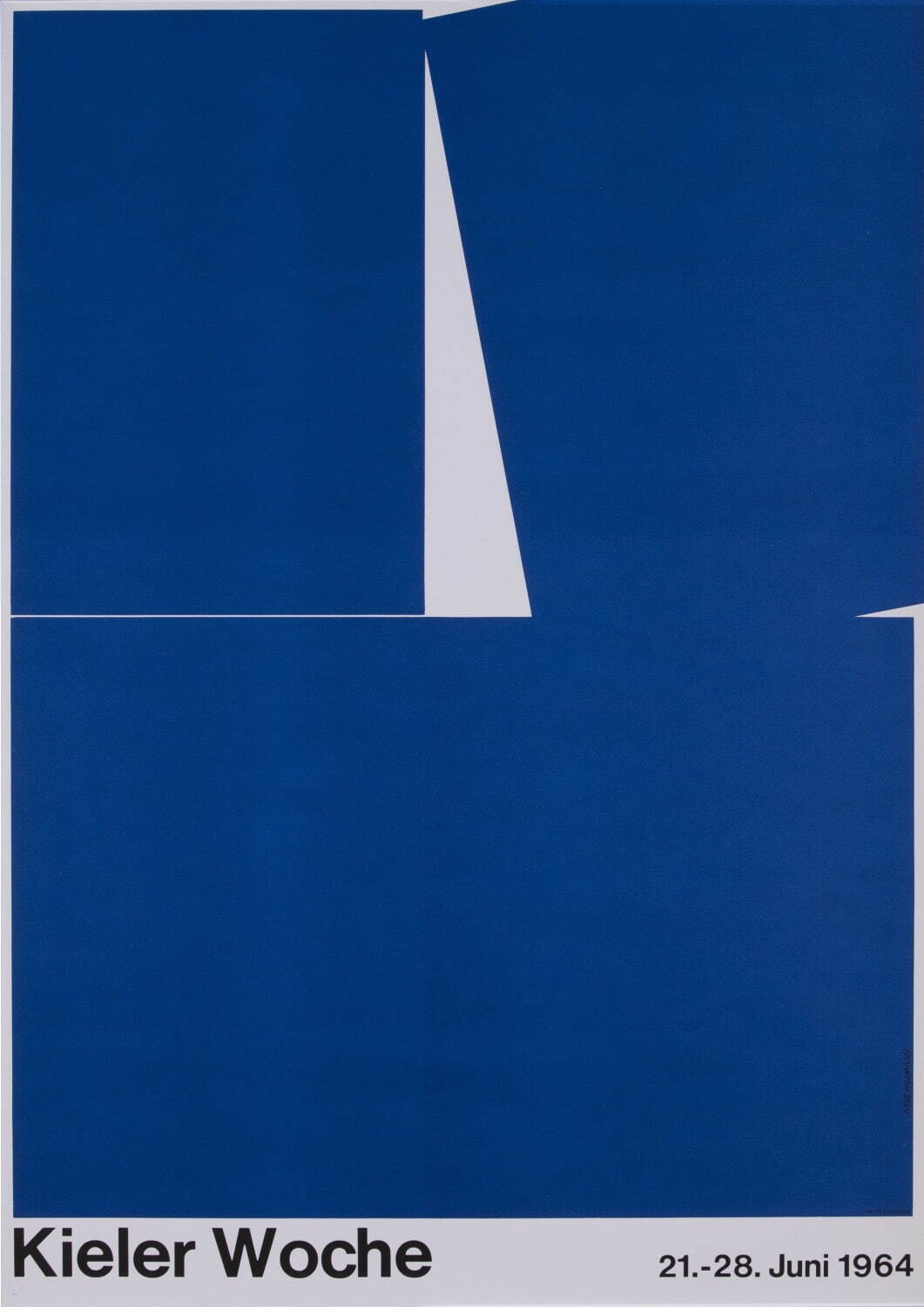 ハンス・ヒルマン 《キール ウィーク1964》 1964年
ポスター A5コレクション デュッセルドルフ蔵
© Marlies Rosa-Hillmann