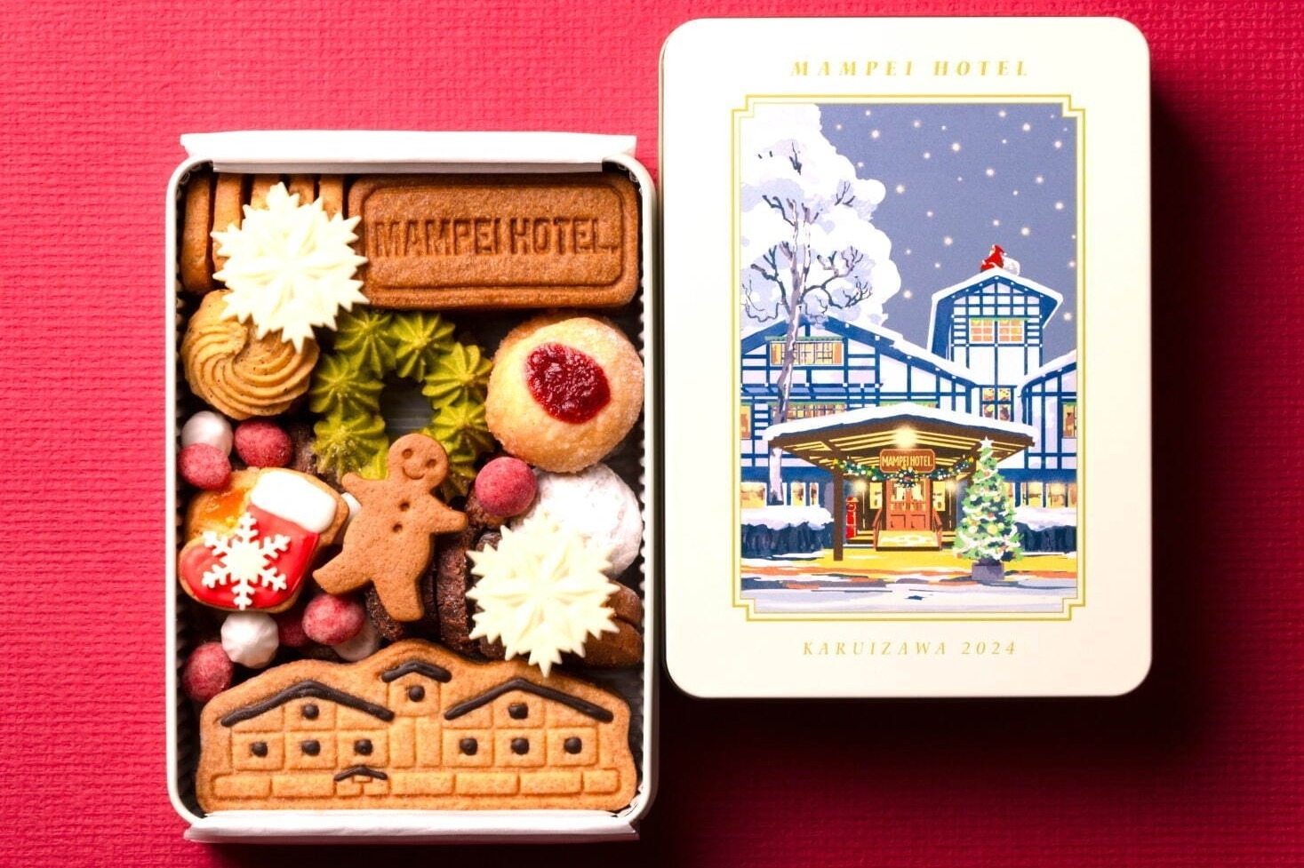 アップルパイ｜軽井沢「万平ホテル」クリスマス限定クッキー缶、“サンタのブーツ”型やロイヤルミルクティーなど16種