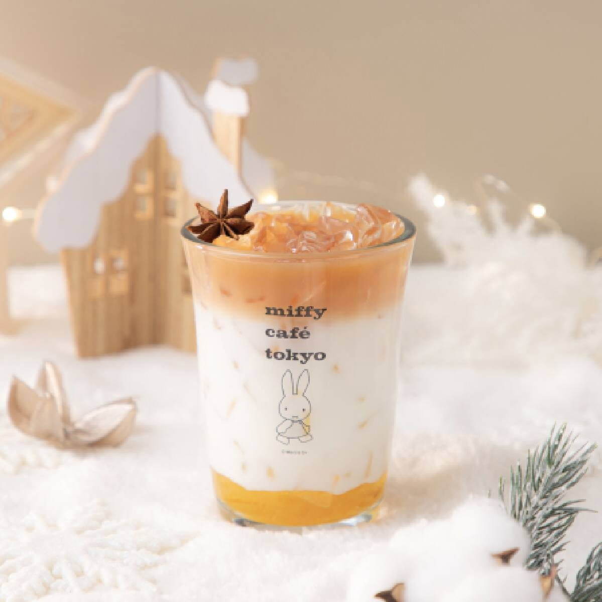 代官山「ミッフィーカフェ トーキョー」ゆず香るチャイ風ミルクティー＆“スケートあそび”着想ブリュレ｜写真2