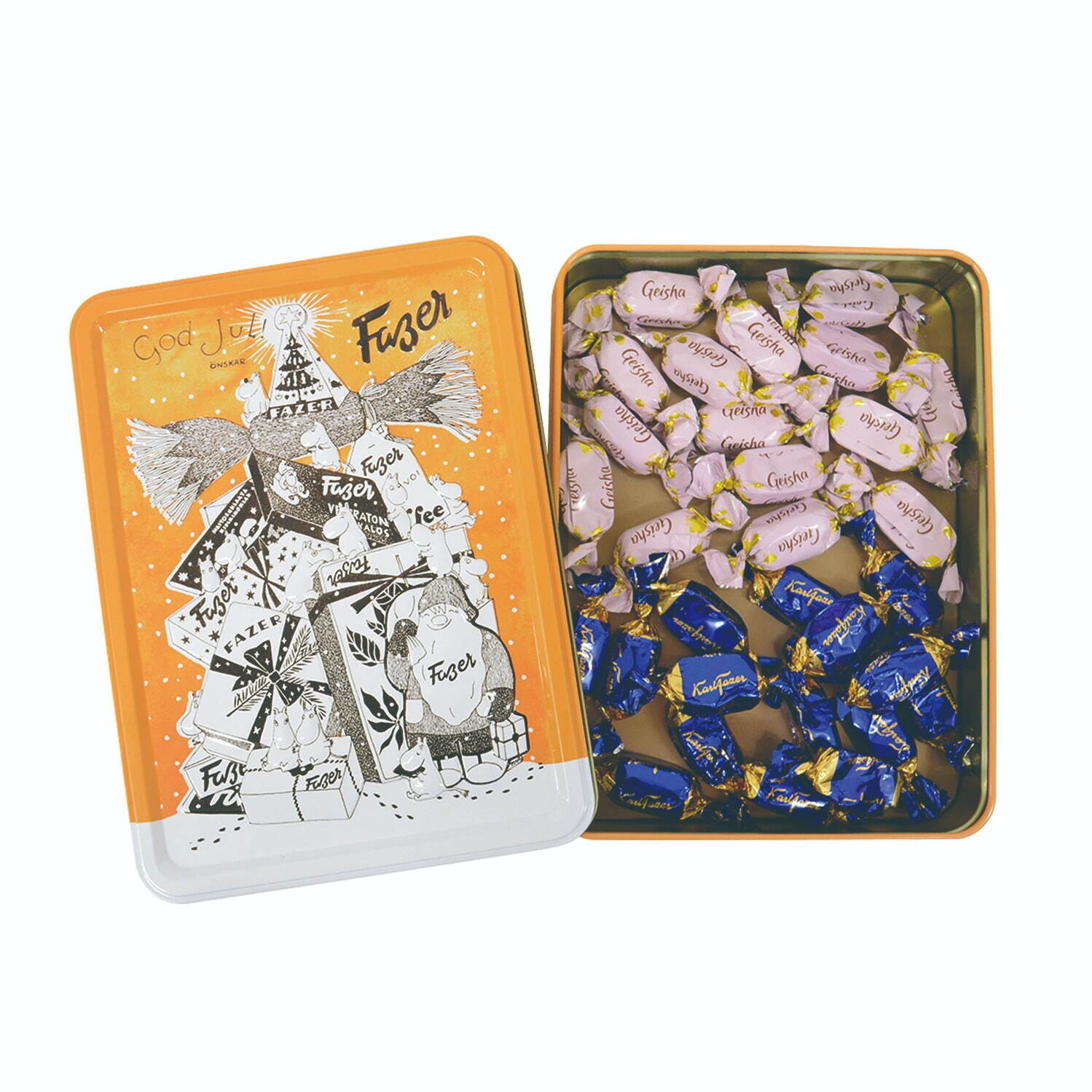 ＜ファッツェル＞ムーミン GodJul缶(1缶/30個入り) 3,456円 ※100点限り