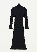 フェティコ24年クリスマス、うねりボーダーニットドレスや“大きなリボン”のシルクサテンヘアクリップ｜写真4