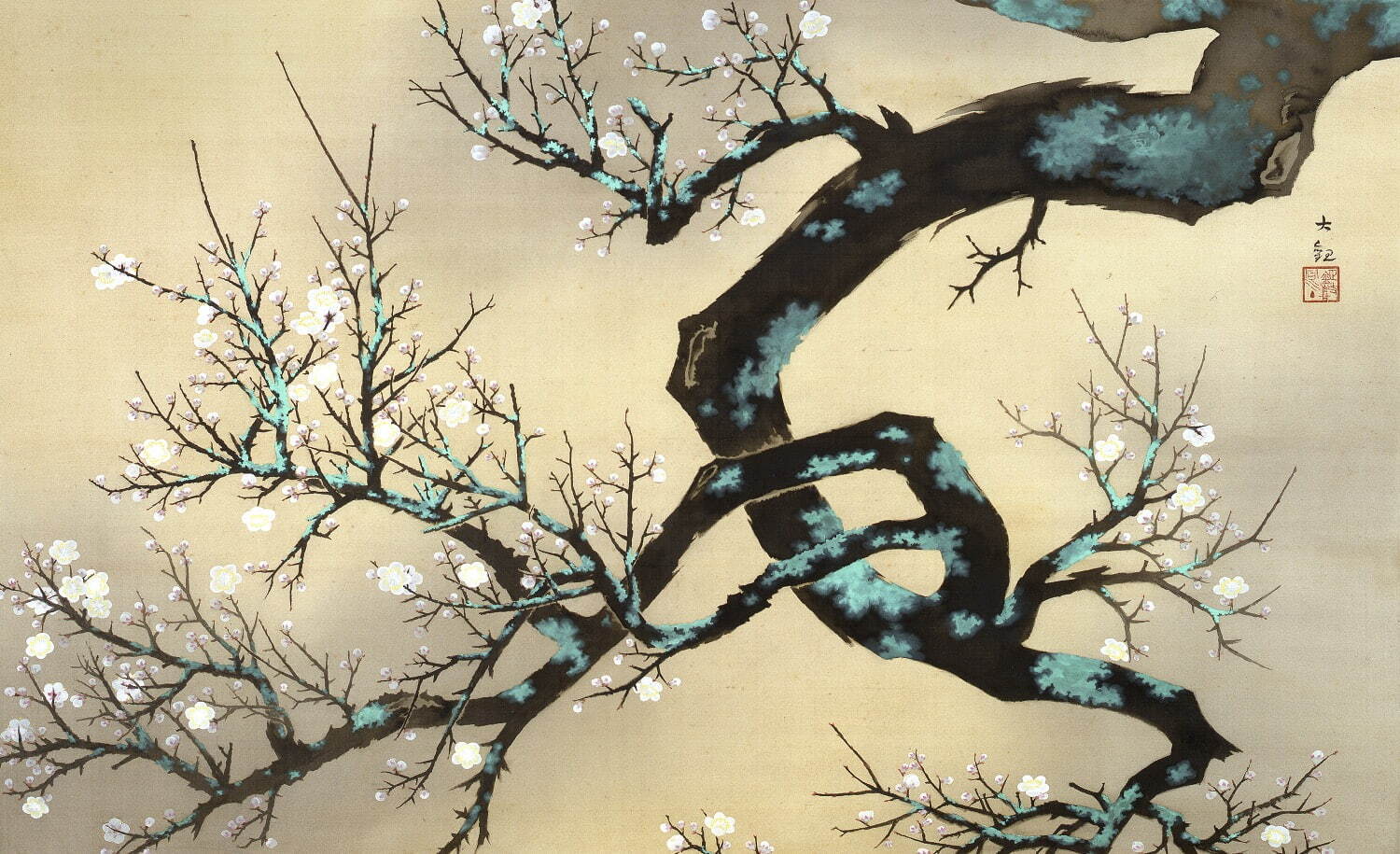 横山大観 《梅花》 昭和4年(1929年) ［前期展示］