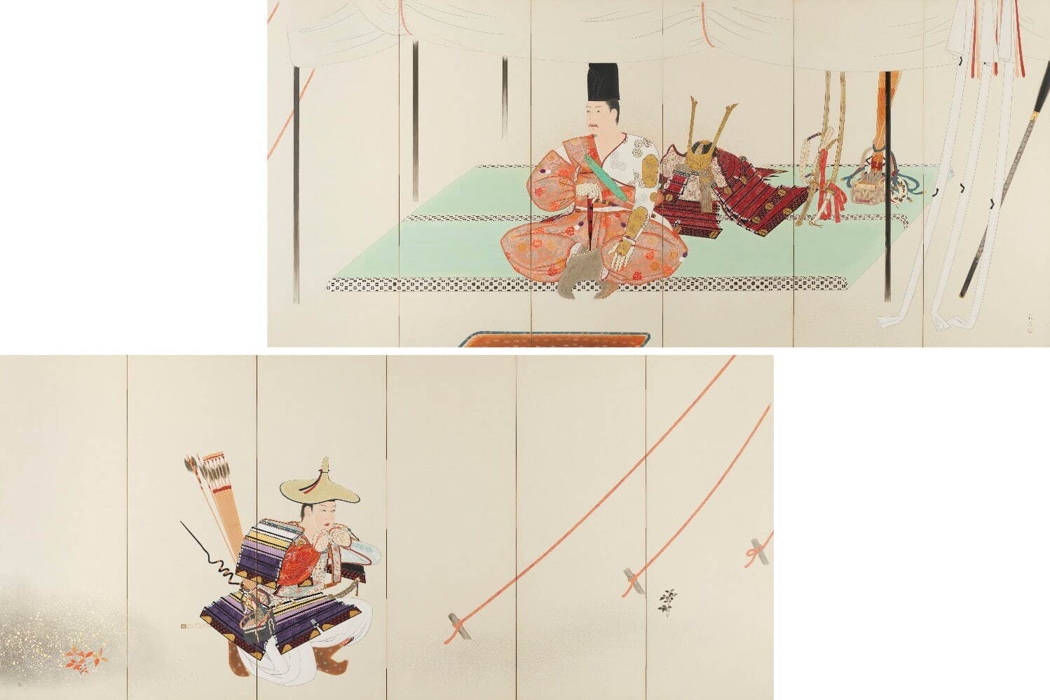 重要文化財 安田靫彦 《黄瀬川陣》 昭和15/16年(1940/41年)
東京国立近代美術館蔵 ［後期展示］