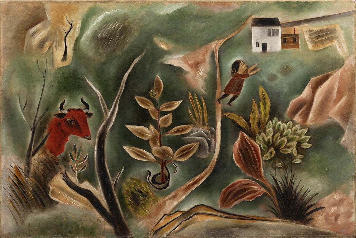 国吉康雄 《夢》 大正11年(1922年) 石橋財団アーティゾン美術館