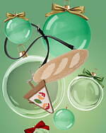 フェンディ24年クリスマスギフト、“おにぎり”ミニバッグやメタリックに煌めくキャンディー型のチャーム｜写真8