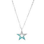 ネオンブルーの宝石輝く“星”のネックレス＆ピアス、ジュエリーブランド・カジタより｜写真2