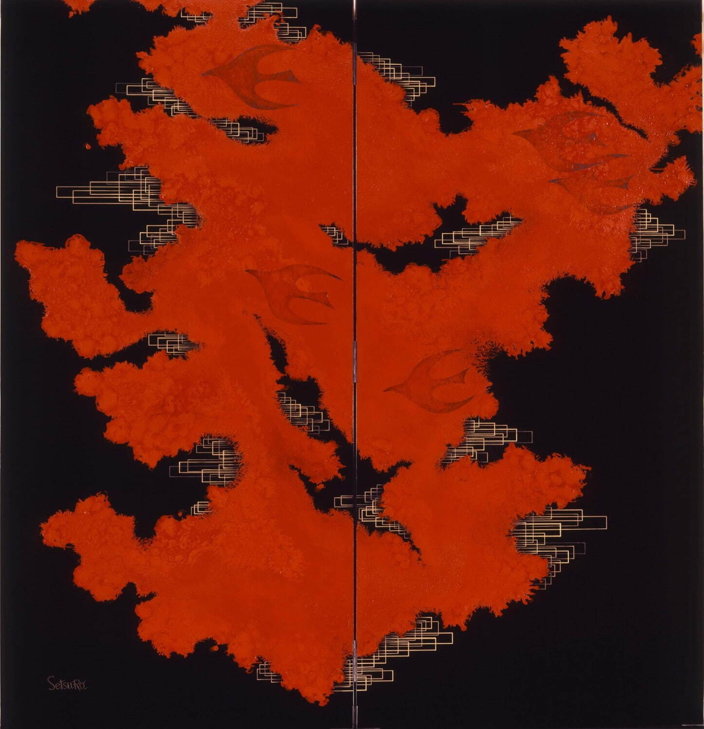 髙橋節郎 《蜃気楼「空中都市」》 昭和36年(1961年) 豊田市美術館蔵