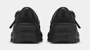 VANS最上級ラインの厚底メリージェーンシューズ、“オールブラック”のレザーアッパー｜写真2