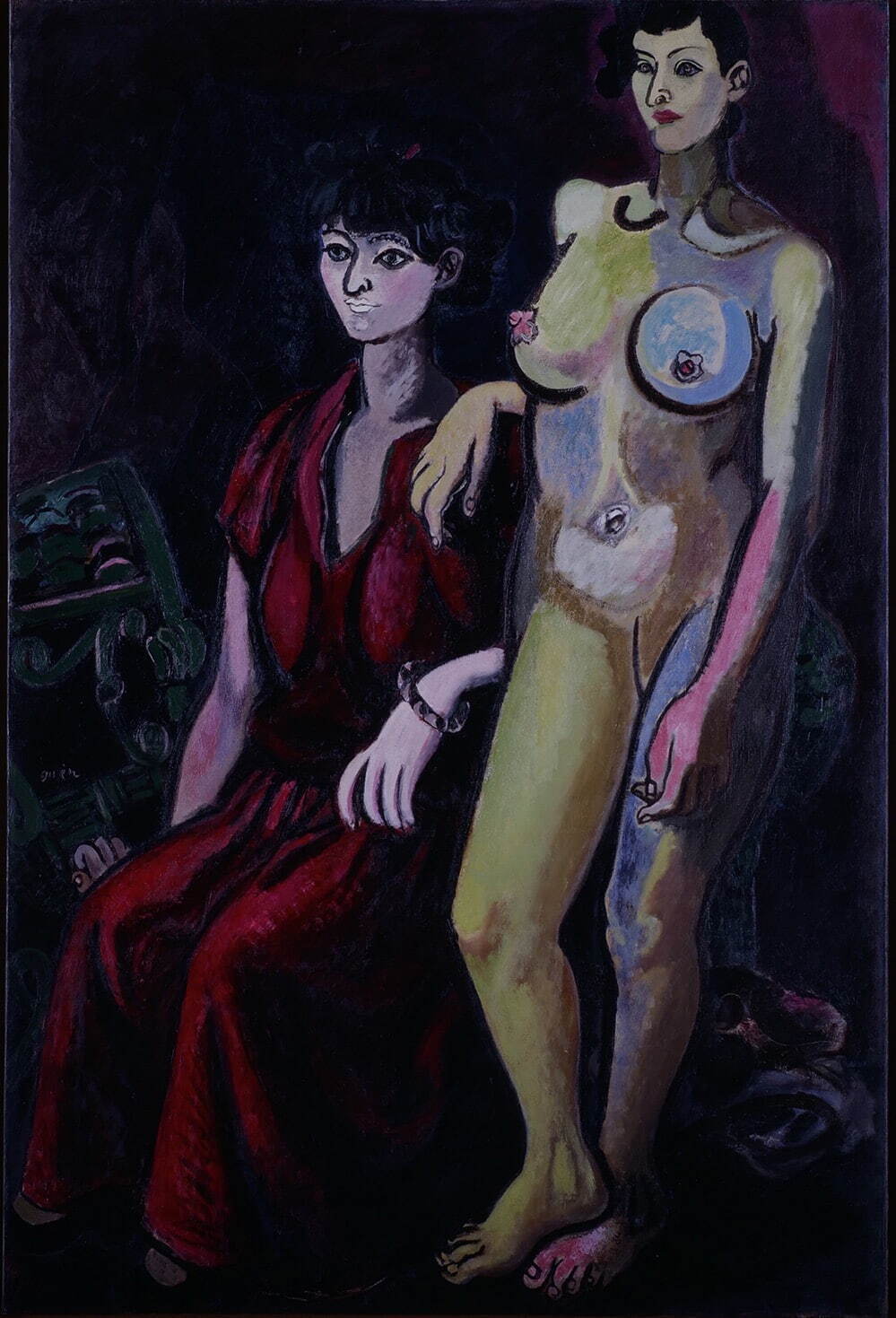 猪熊弦一郎 《二人》 1936年 © 公益財団法人ミモカ美術振興財団