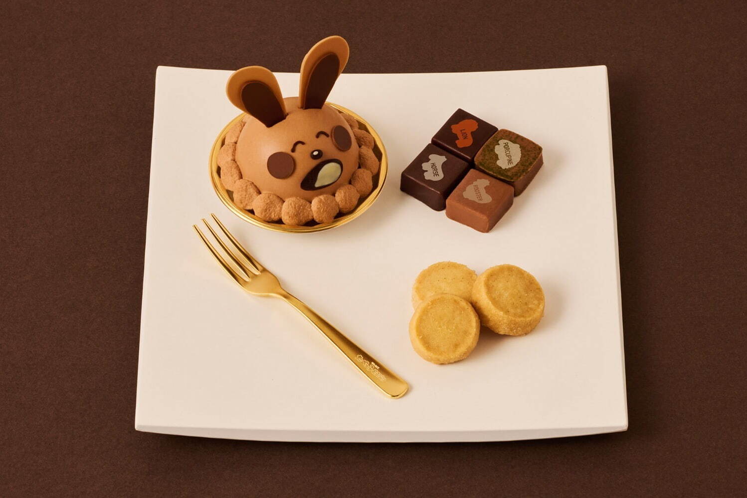 「たべっ子どうぶつMEETS」カフェが表参道に、“らいおんくん”チョコケーキなど限定スイーツ＆グッズ｜写真2